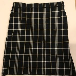 Theory plaid skirt